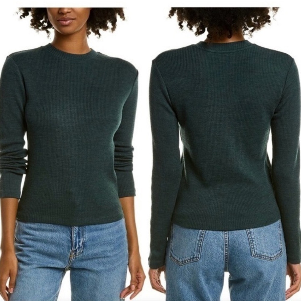 Vince Forest Green Knit Top
